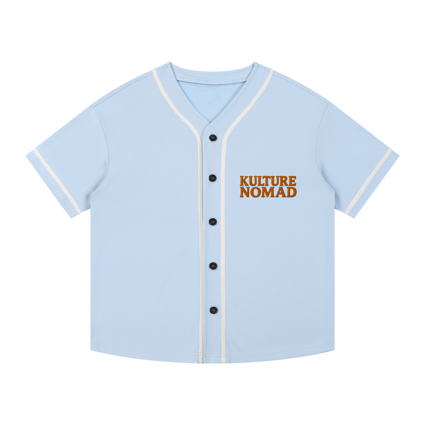 Contrast Piped Button-Up Jersey
